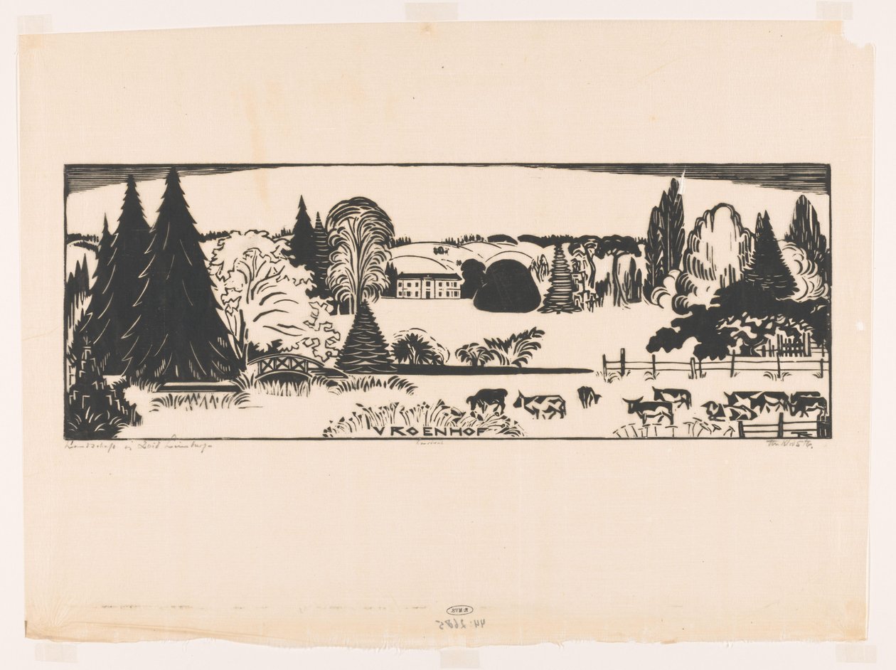 Paysage dans le sud du Limbourg - Johannes Frederik Engelbert ten Klooster (signed by artist)