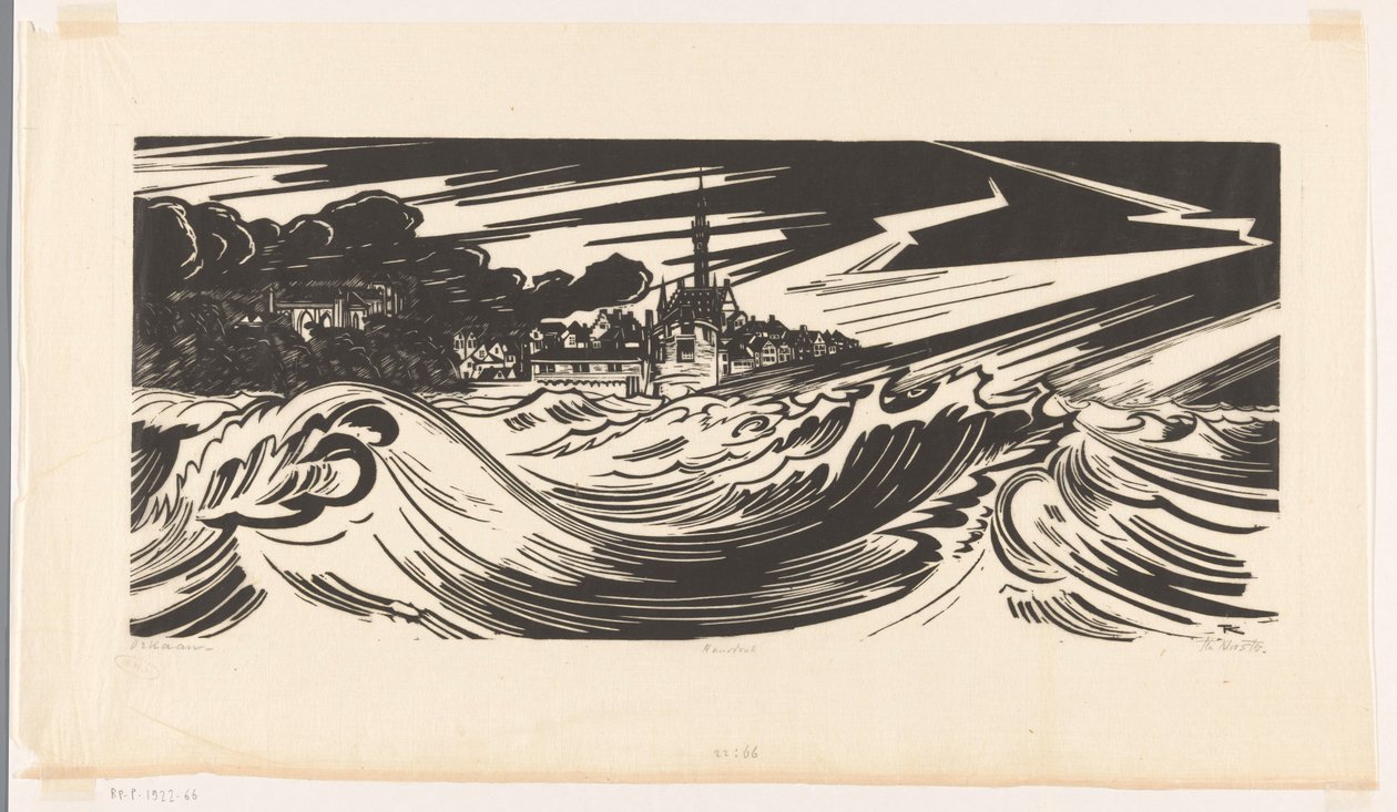 Ouragan - Johannes Frederik Engelbert ten Klooster (signed by artist)