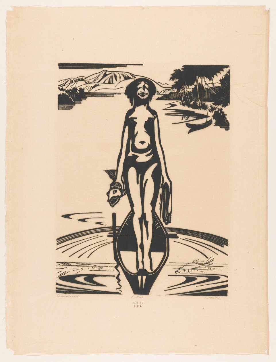 Femme papoue - Johannes Frederik Engelbert ten Klooster (signed by artist)
