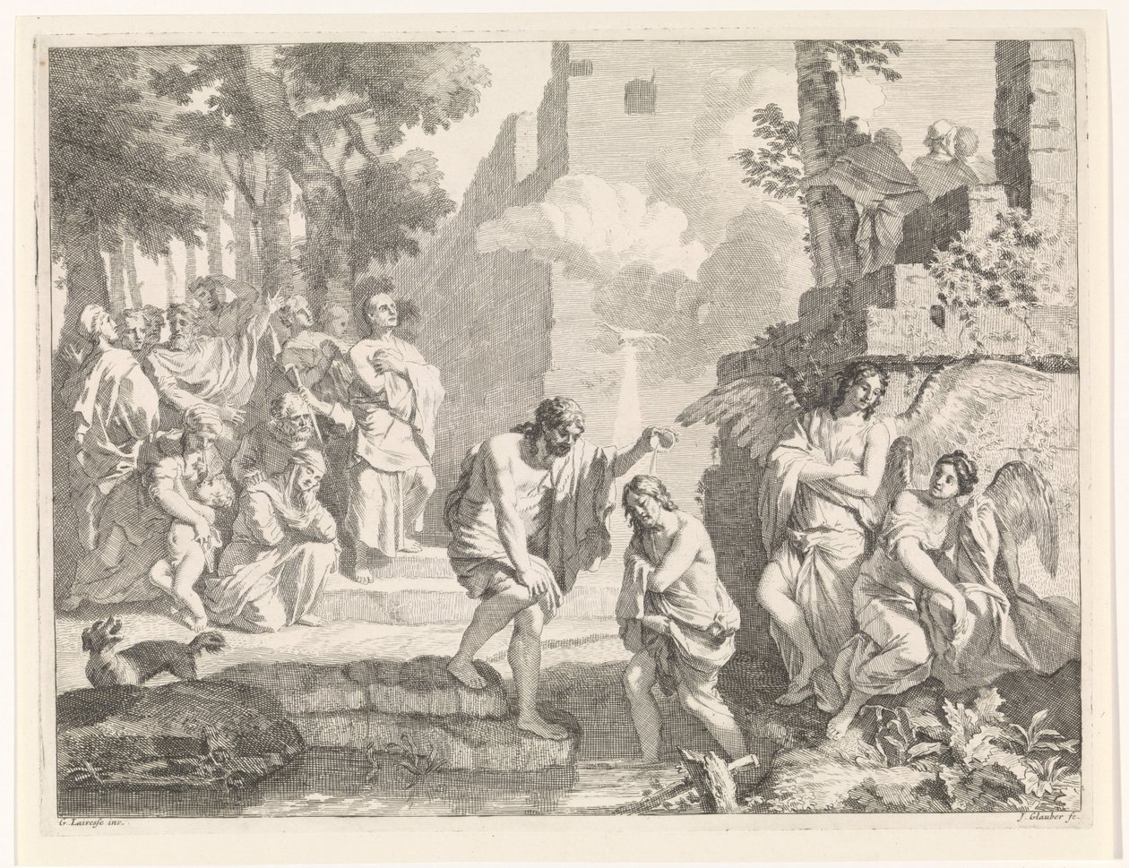 Baptême du Christ - Johannes Glauber