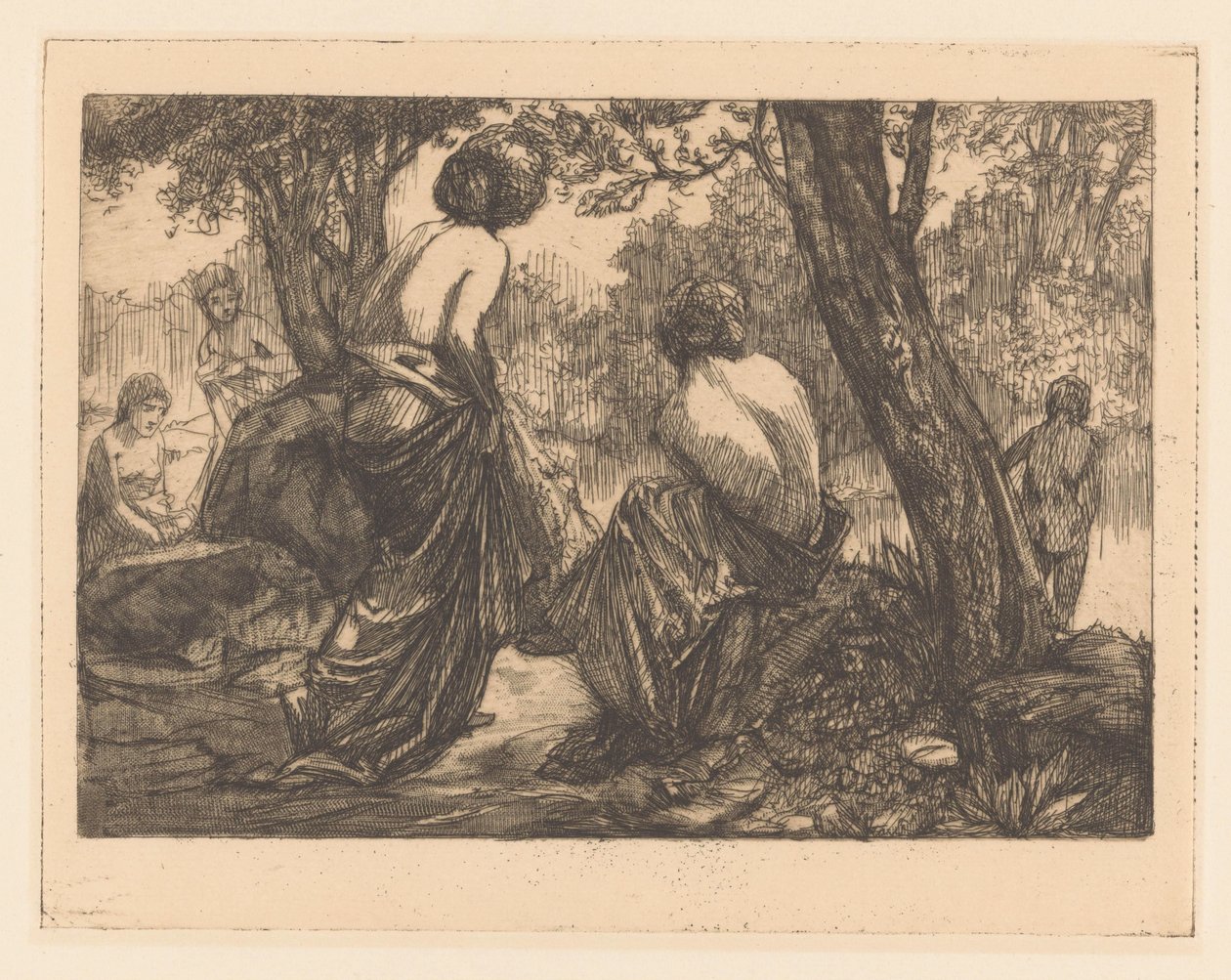 Femmes se baignant - Johannes Josephus Aarts