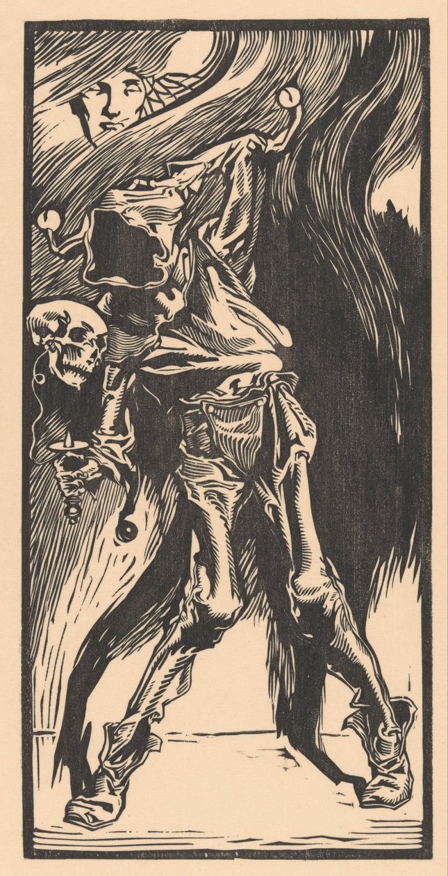 La Mort en arlequin jouant au bilboquet - Johannes Josephus Aarts