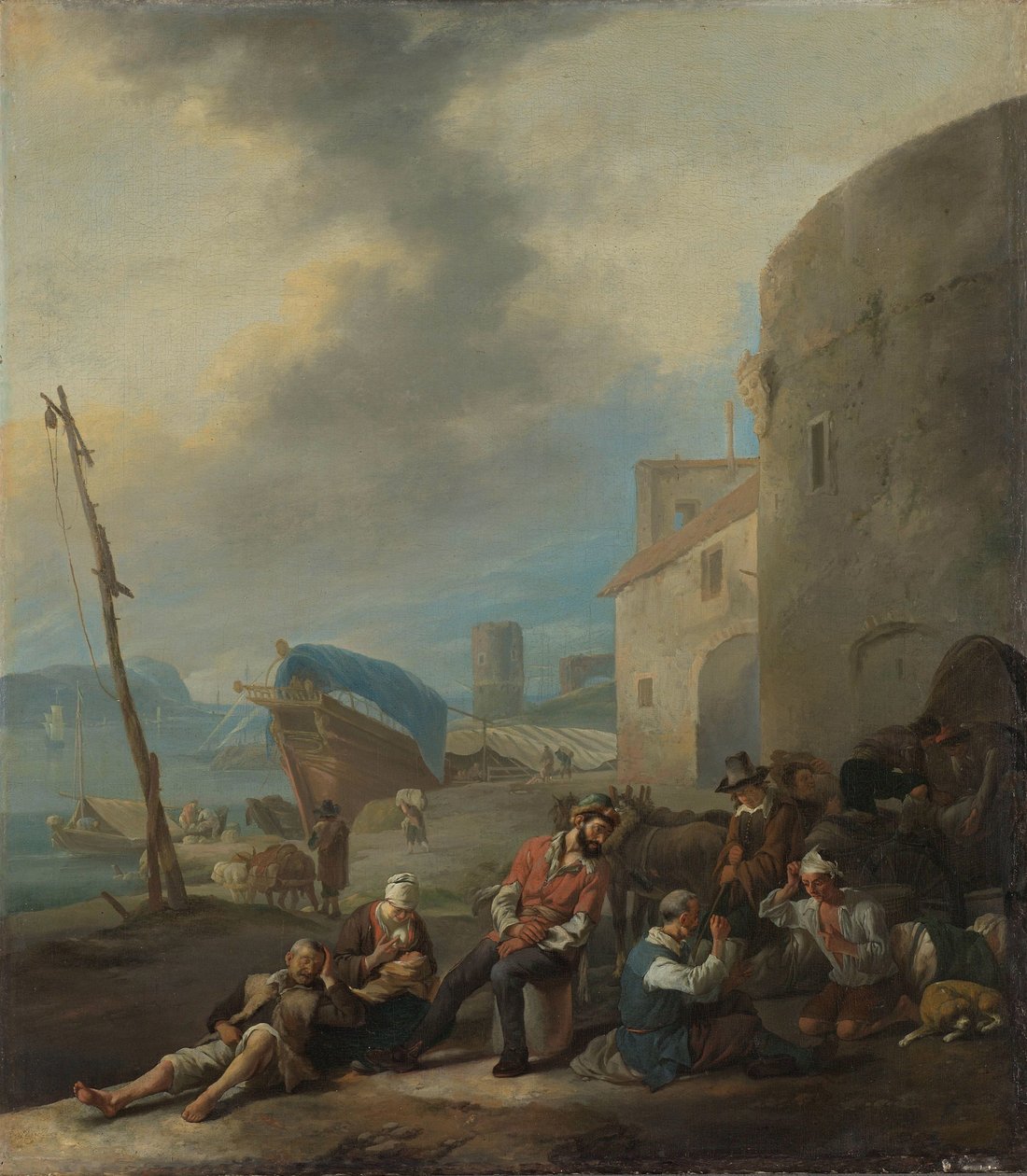 Port italien - Johannes Lingelbach