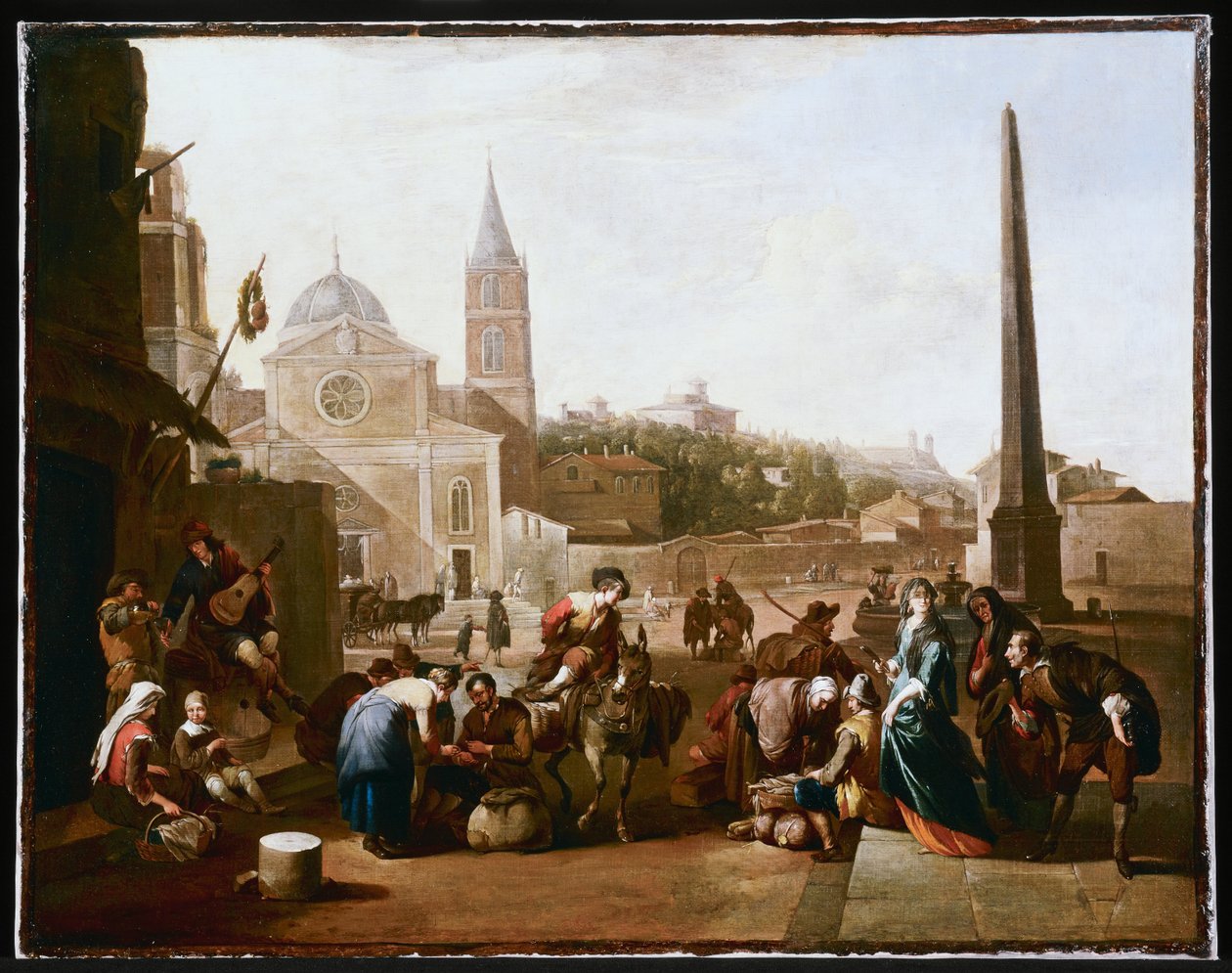 La Piazza del Popolo, Rome - Johannes Lingelbach