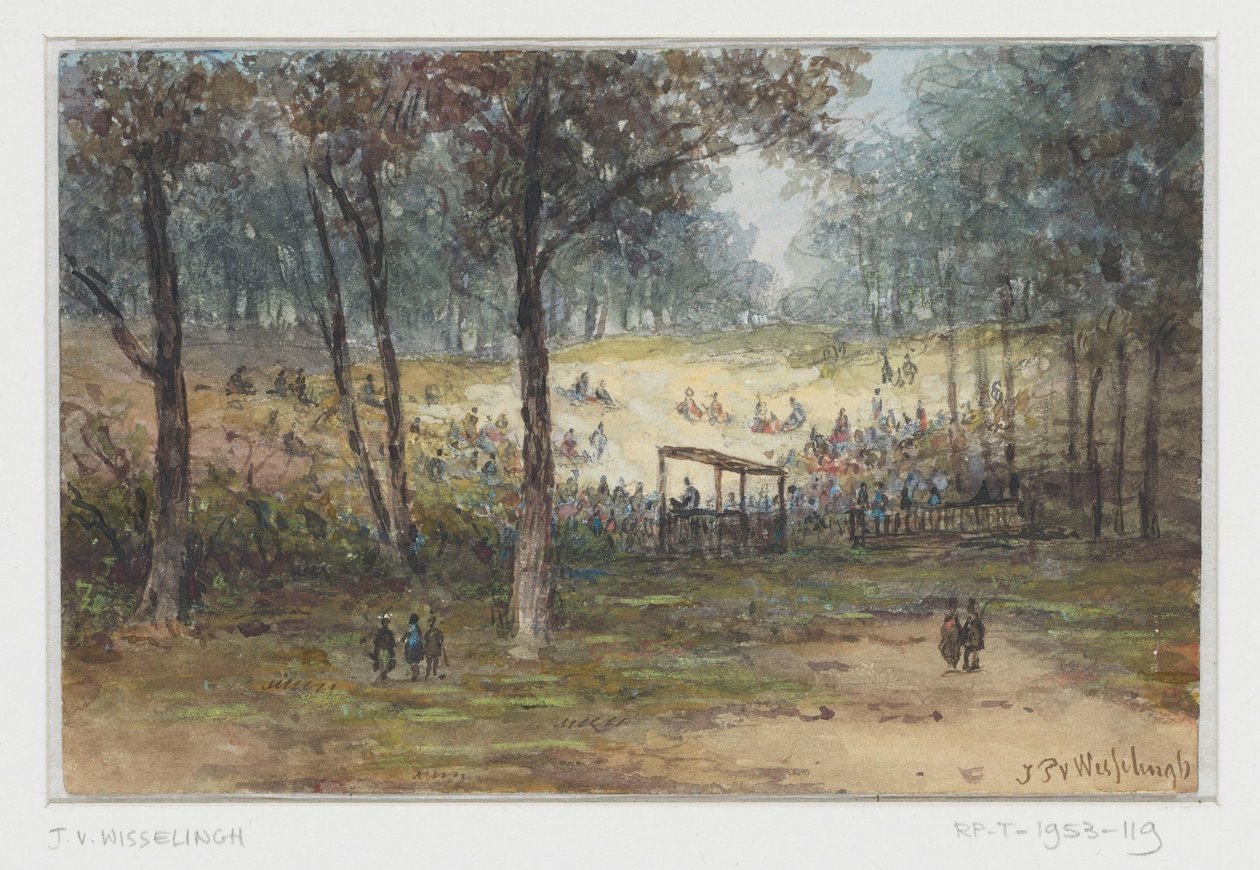 Réunion en plein air - Johannes Pieter van Wisselingh