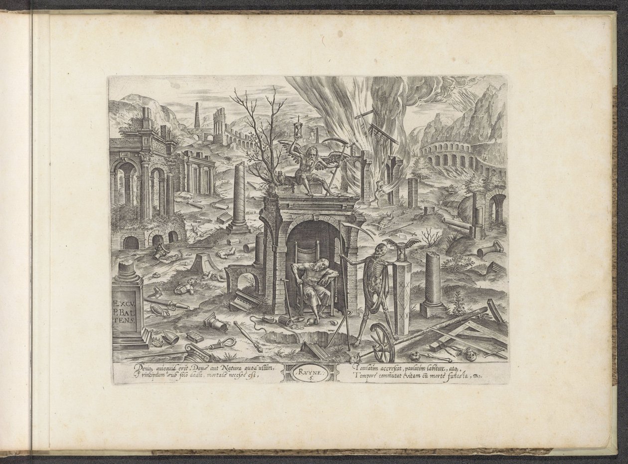 Âge de 80 ans à la mort ; la ruine (Les six âges de l