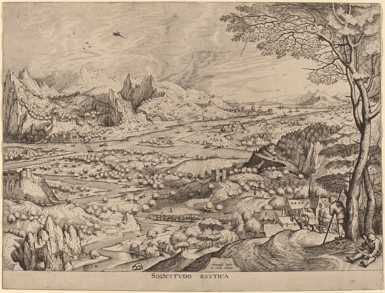 Solicitudo Rustica - Johannes and Lucas van Doetechum after Pieter Bruegel the Elder