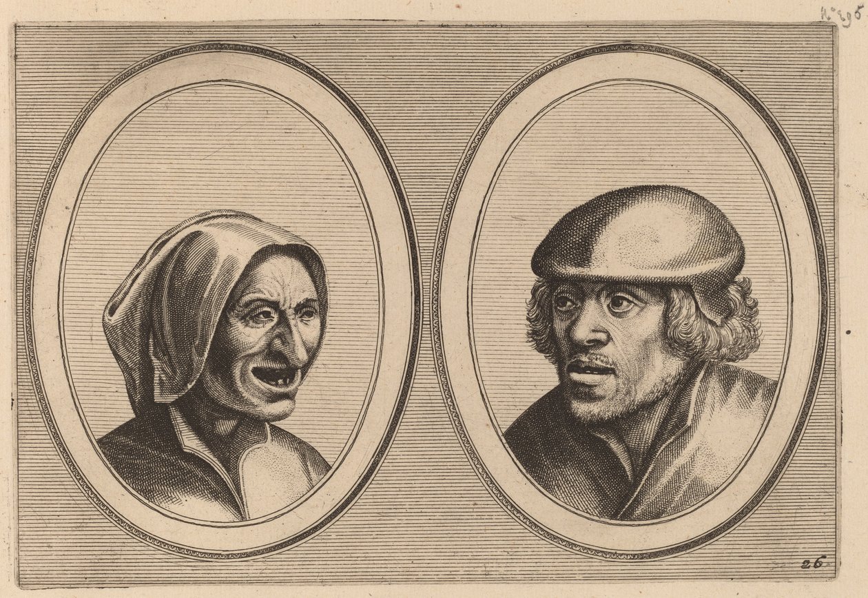 "Vrouw Verneem-al" et "Hans de Pluym-strijcker" - Johannes and Lucas van Doetechum after Pieter Bruegel the Elder