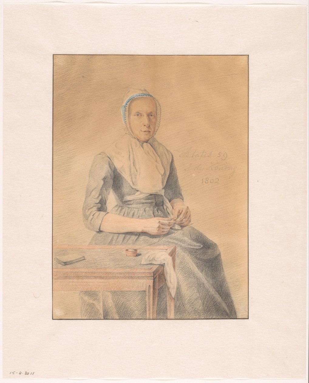 Portrait de Catharina van Eck - Johannes de Koning (signed by artist)