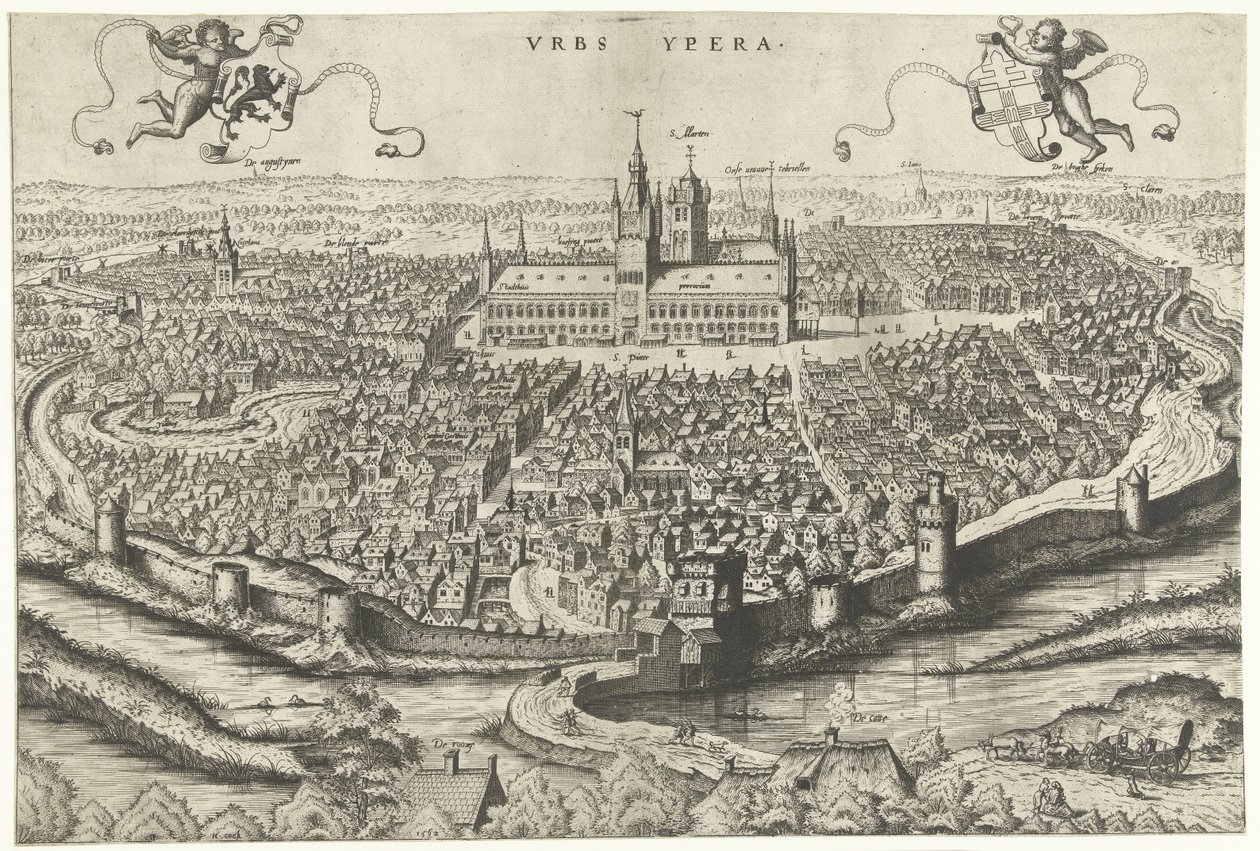 Vue sur Ypres - Johannes of Lucas van Doetechum