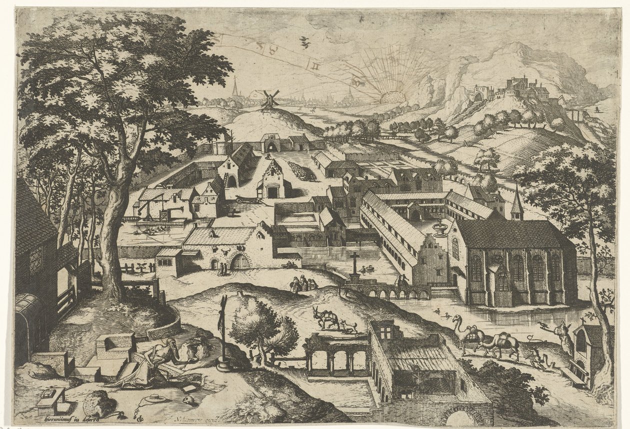 Paysage avec Saint Jérôme - Johannes of Lucas van Doetechum