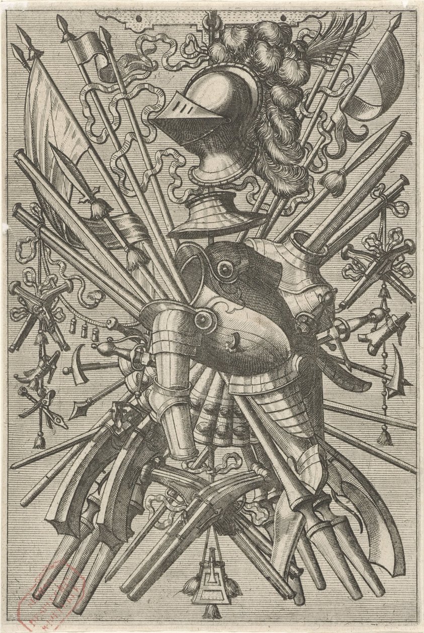 Décoration plane, composée d
