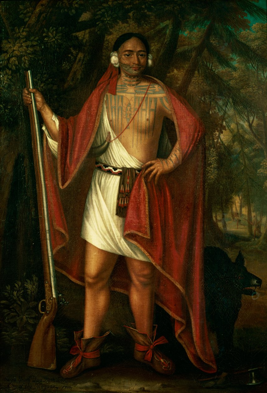 Sa Ga Yeath Qua Pieth Ton, roi des Maguas, 1710 - Johannes or Jan Verelst