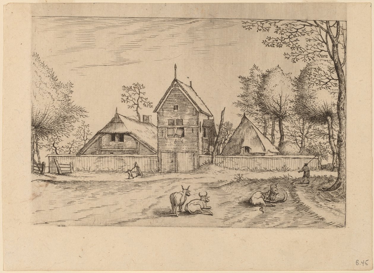 Ferme - Johannes van Doetechum, the Elder and Lucas