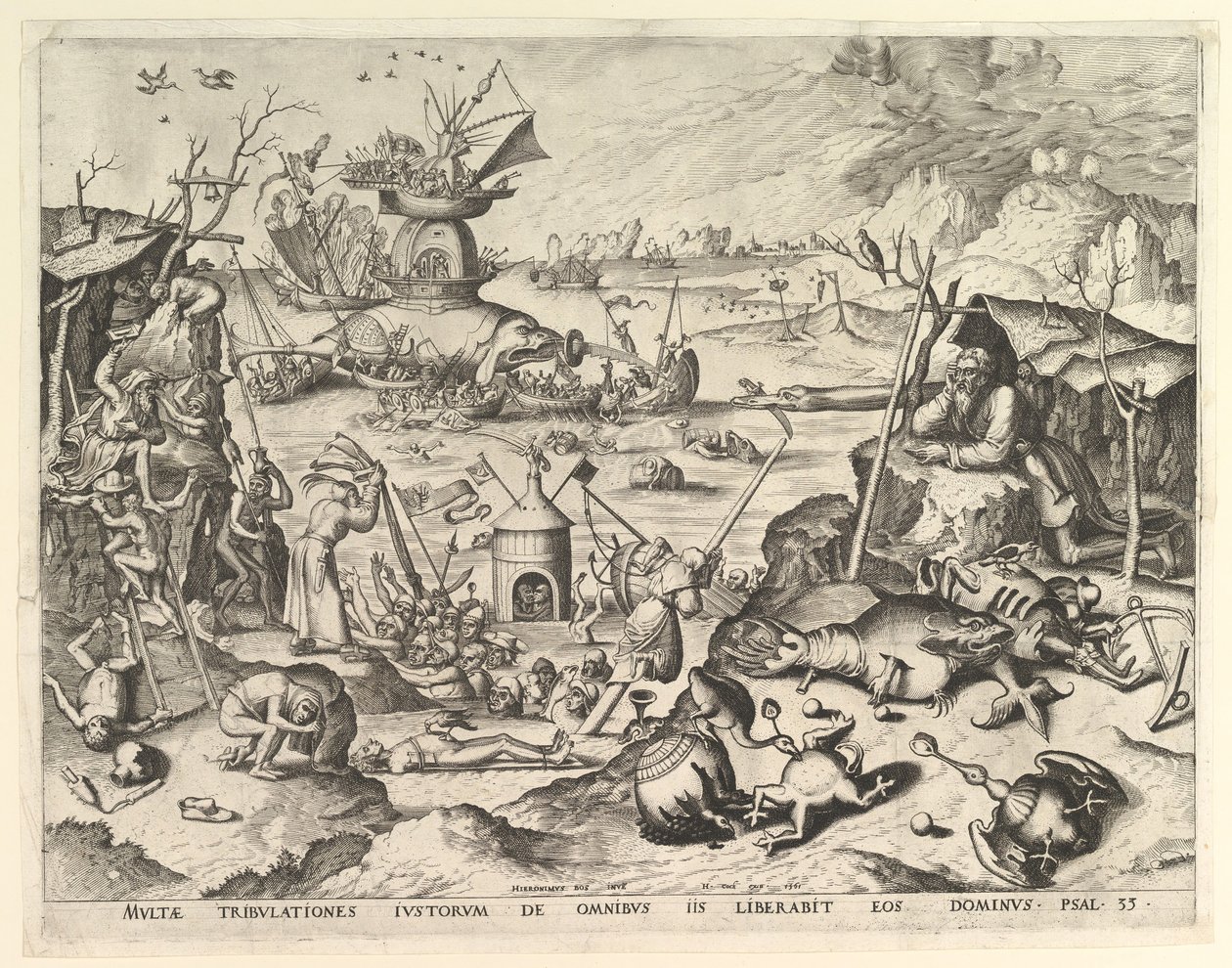 La Tentation de Saint Antoine, n.d. Créateurs : Johannes van Doetecum I, Lucas van Doetecum - Johannes and Lucas van Doetecum