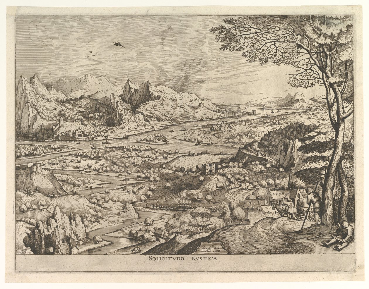Sollicitude rustique - Johannes van Doetecum I