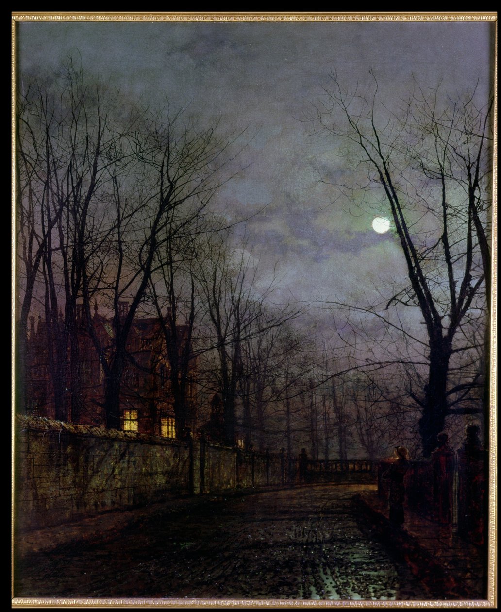 Scène de rue au clair de lune, 1882 - John Atkinson Grimshaw