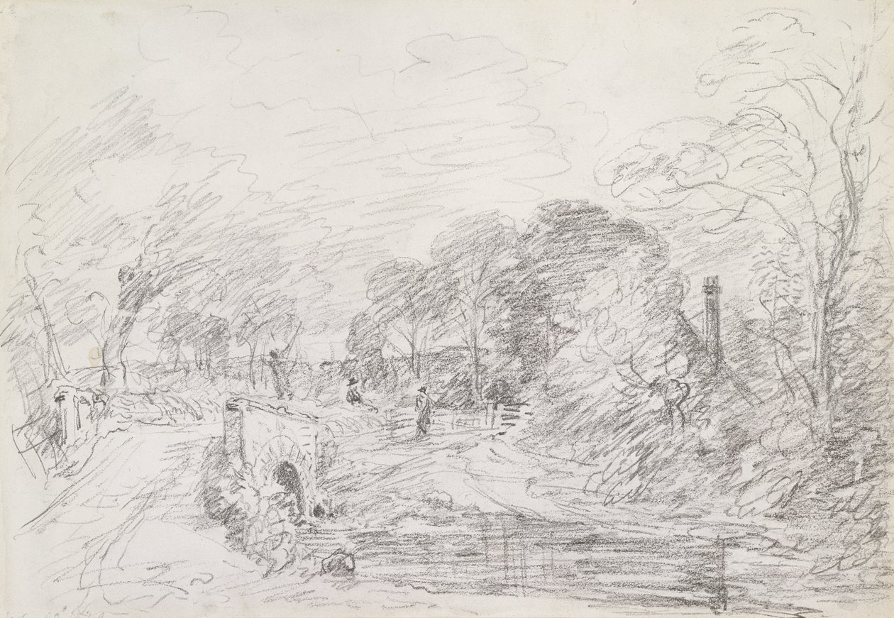 Un pont près de Salisbury Court, vers 1829 - John Constable