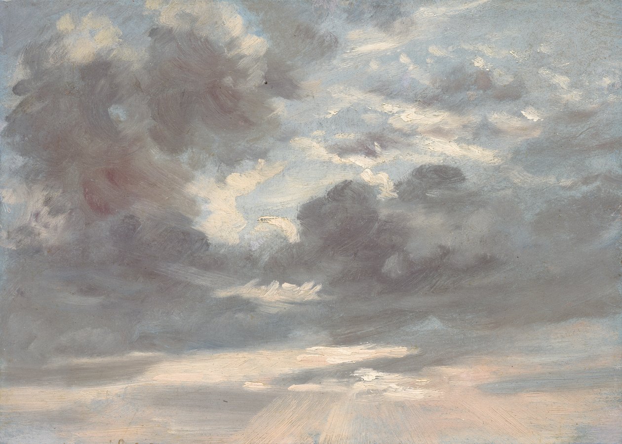 Étude de nuages : coucher de soleil orageux, 1821-2 - John Constable