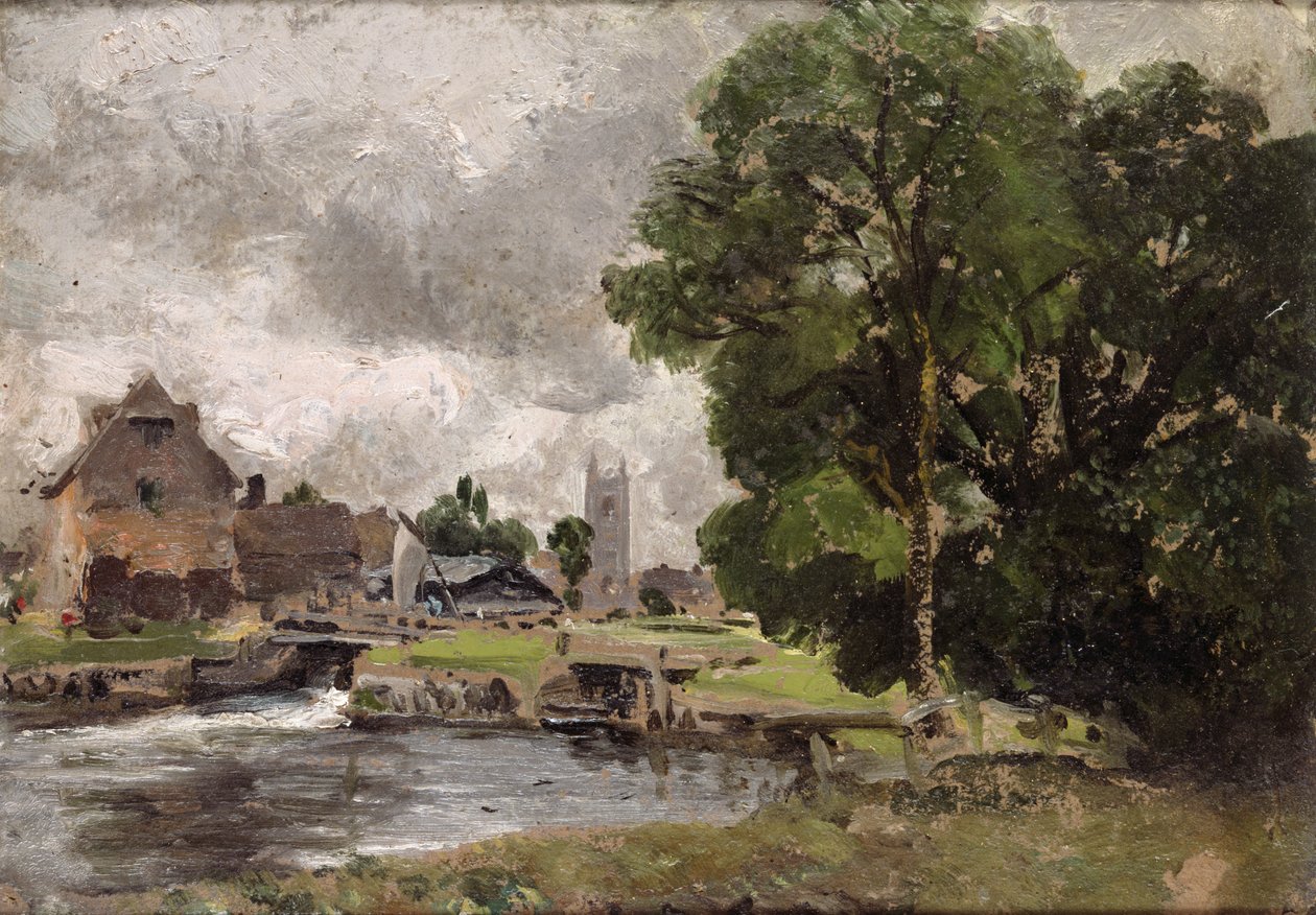 Écluse et Moulin de Dedham - John Constable