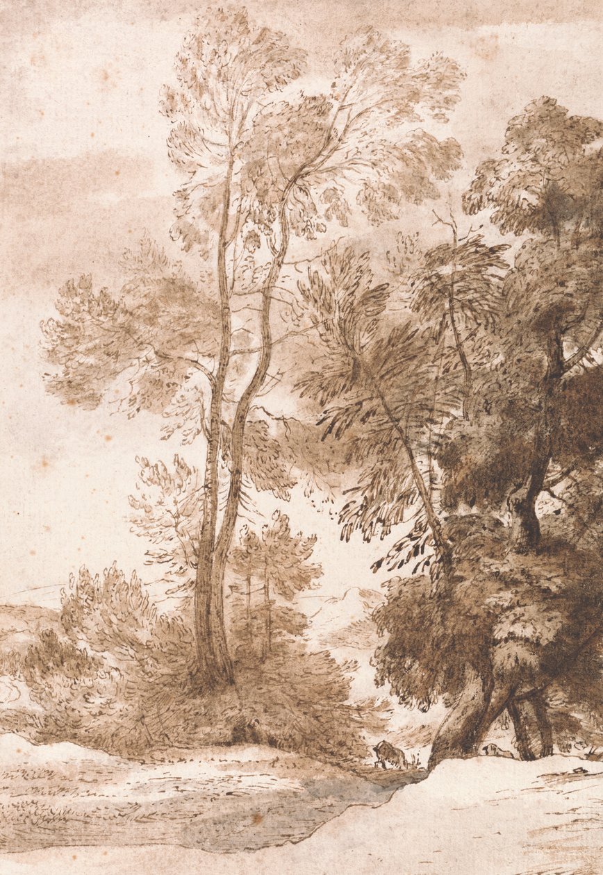 Arbres et cerfs - John Constable