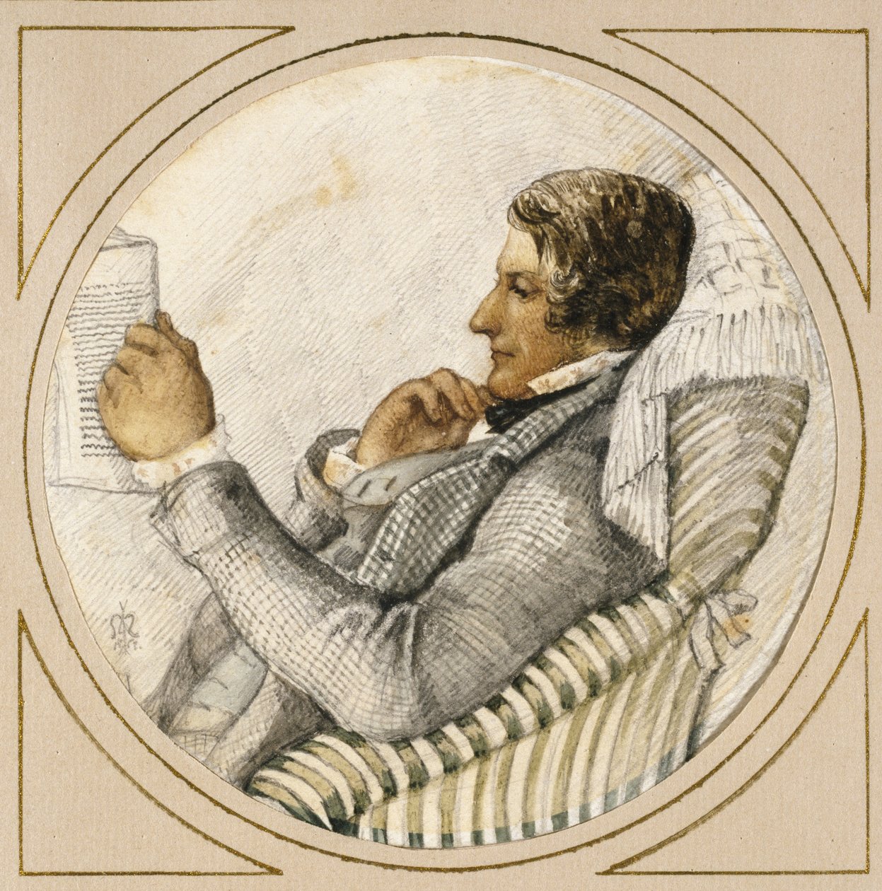 Portrait de Ford Madox Brown - John Everett Millais
