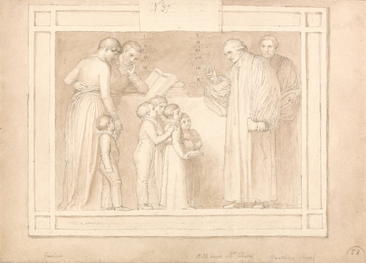 Étude pour un monument au révérend John Clowes - John Flaxman
