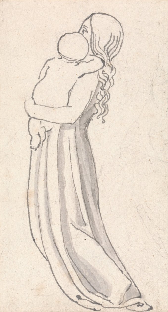 Femme portant un enfant dans ses bras - John Flaxman