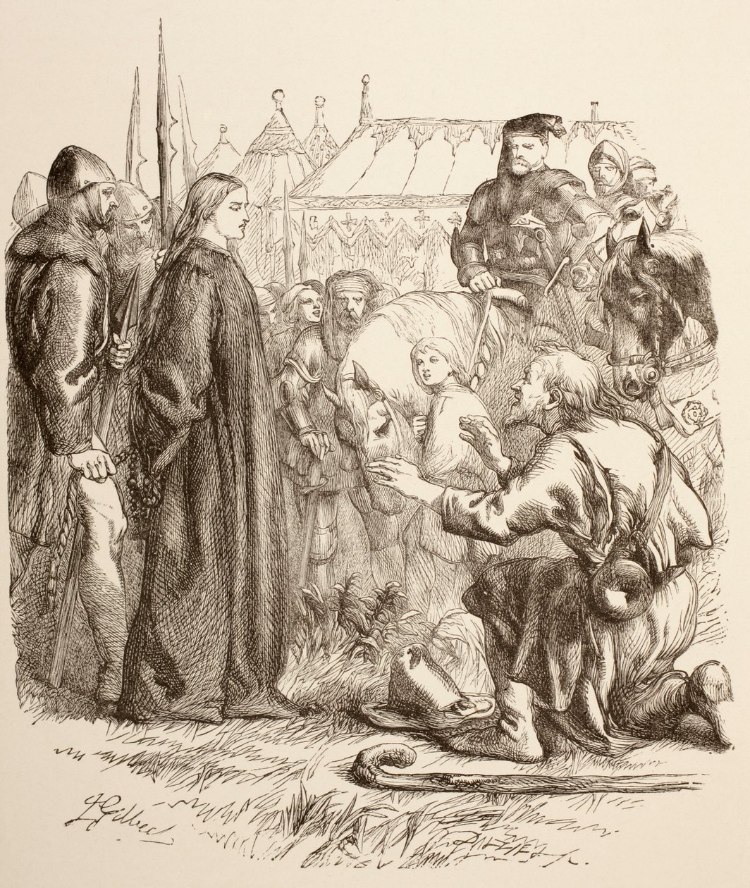 Jeanne la Pucelle au bûcher, 1890 - John Gilbert