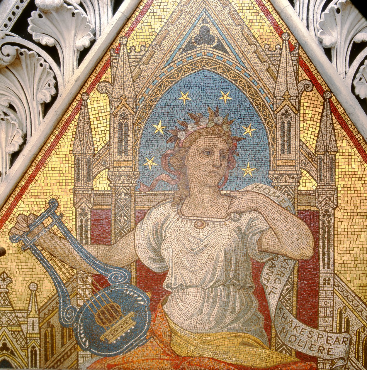 Détail de la Poésie du Mémorial Albert, exécuté par Antonio Salviati 1816-90, 1868 - John Richard Clayton