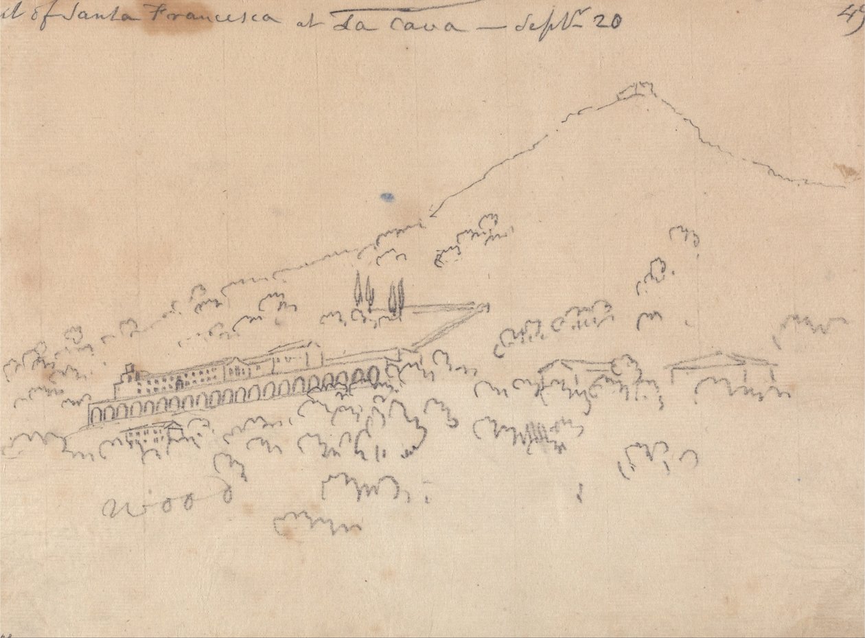 Santa Francesca à La Cava, 20 septembre - John Robert Cozens