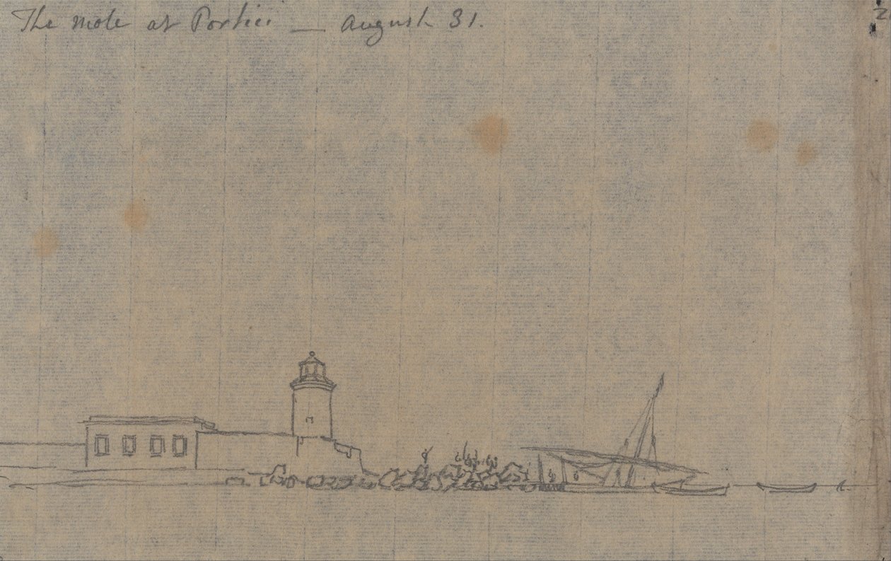 La Jetée à Portici, 31 août - John Robert Cozens