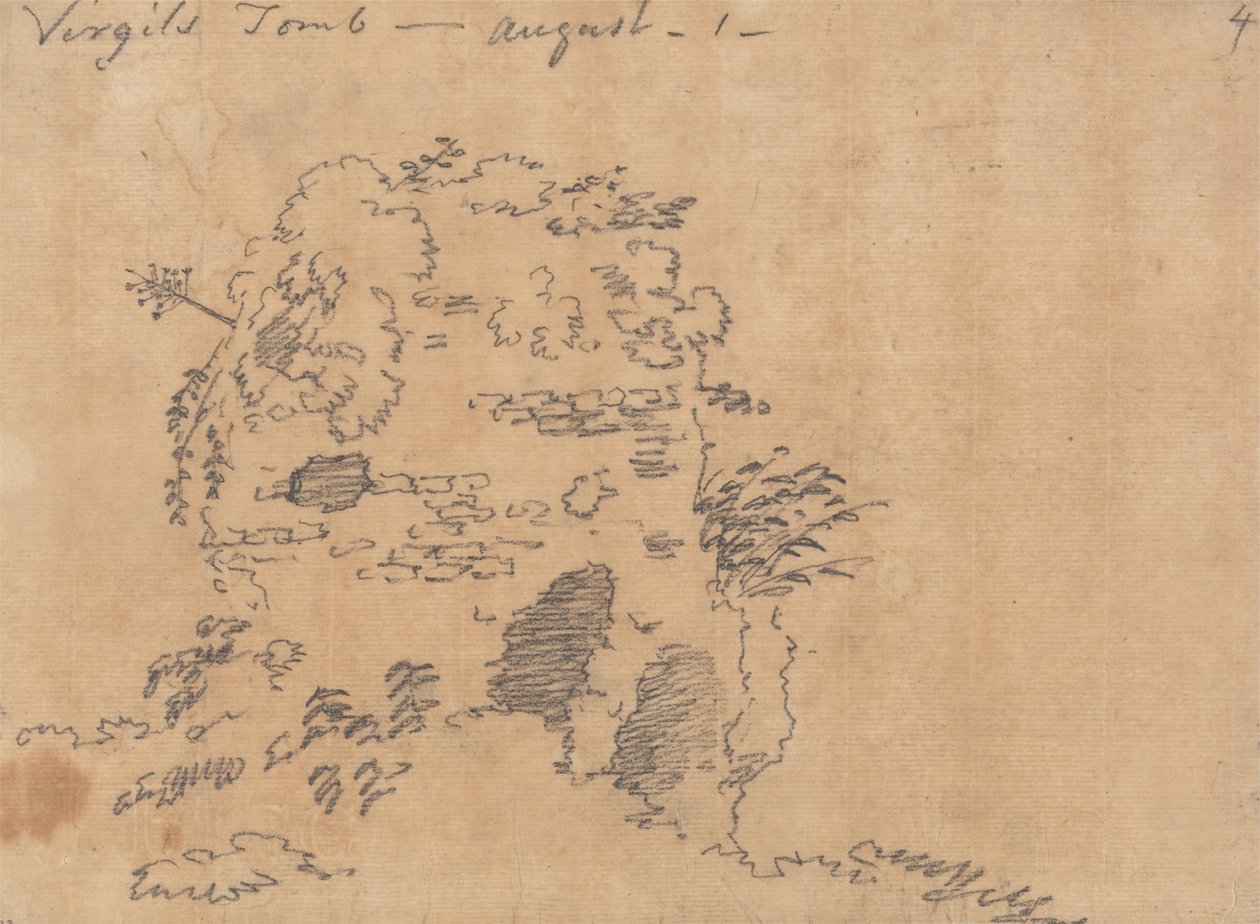 Tombeau de Virgile, 1er août - John Robert Cozens