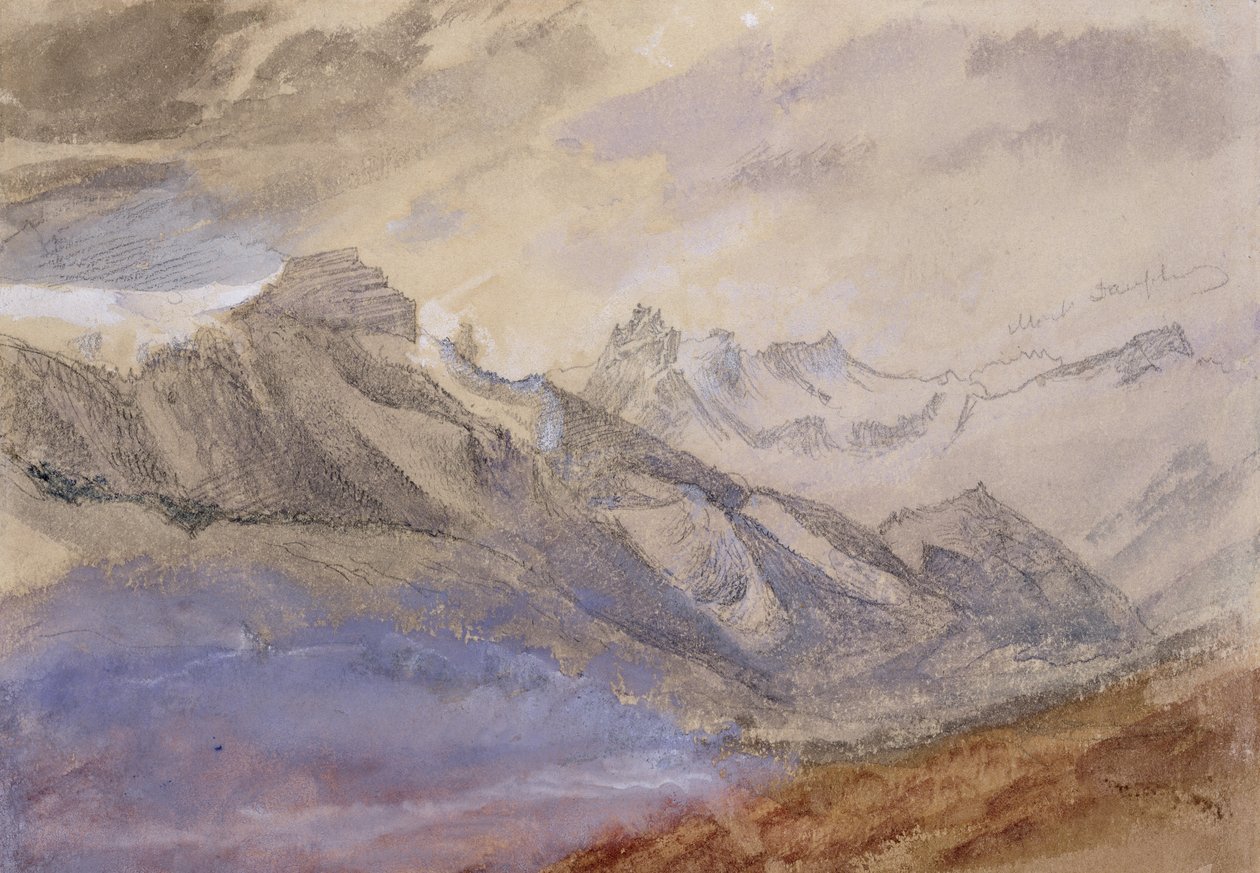 Mont Dauphiny, près de Chartreuse - John Ruskin