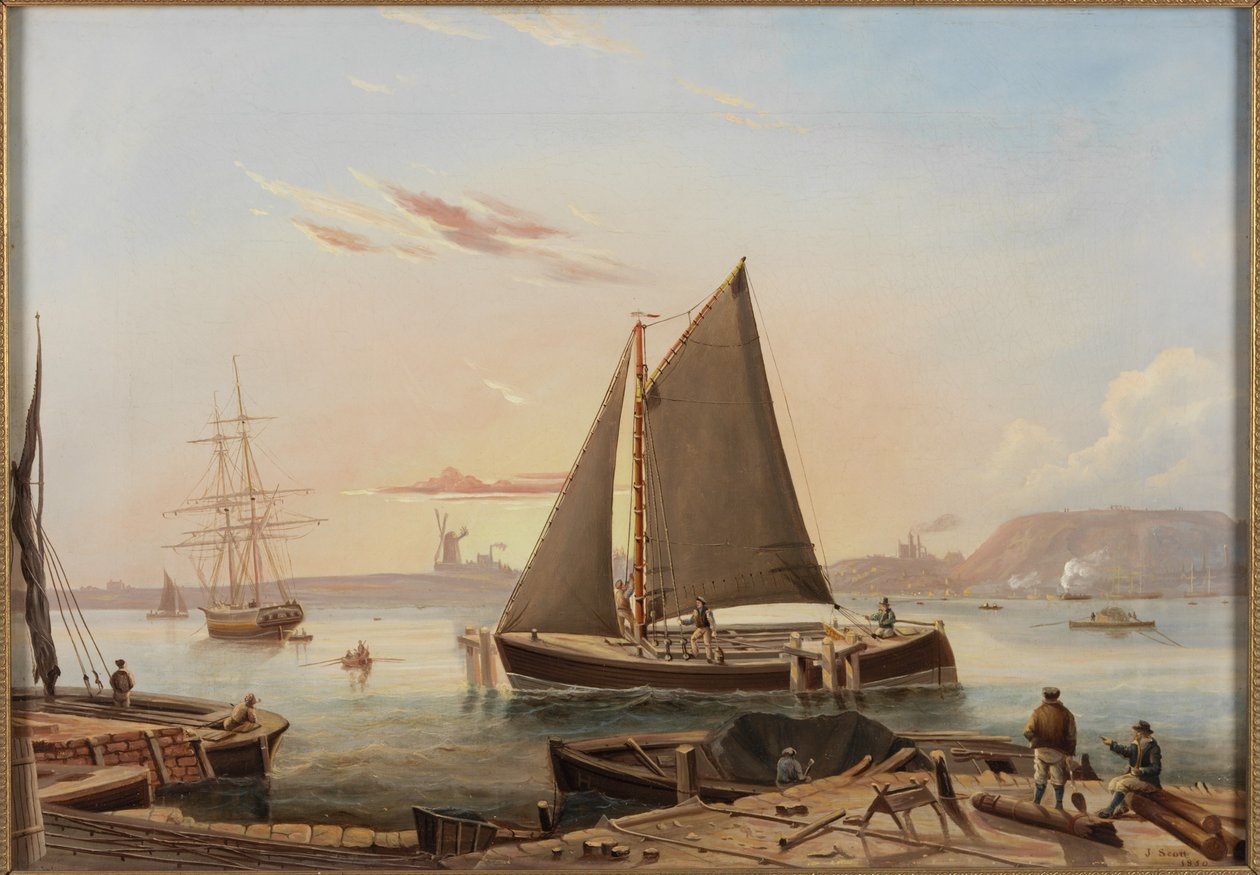 Tyne Wherry au barrage du moulin - John Scott