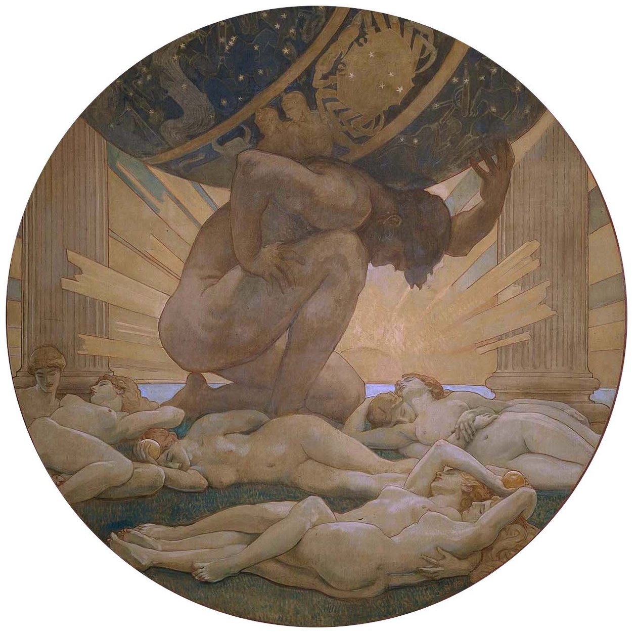 Atlas et les Hespérides - John Singer Sargent
