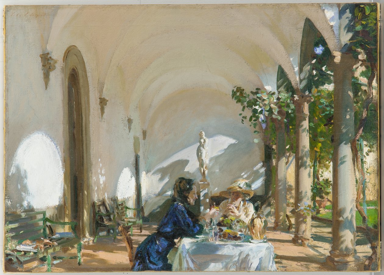 Petit déjeuner dans la loggia, 1910 - John Singer Sargent