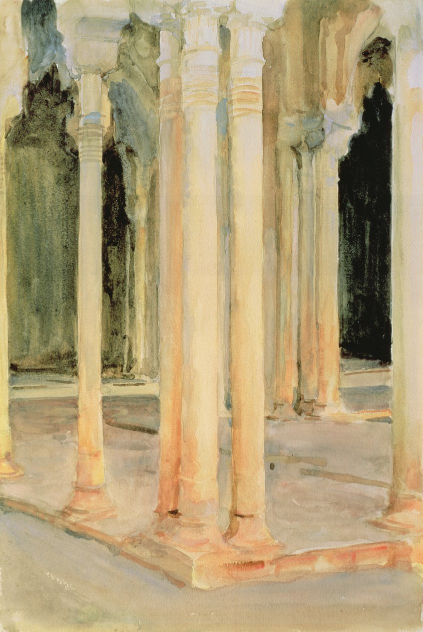 Cour des Lions, vers 1912 - John Singer Sargent