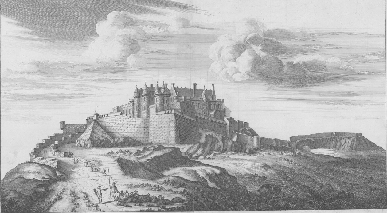 La perspective du château de Sterling de leurs Majestés - John Slezer