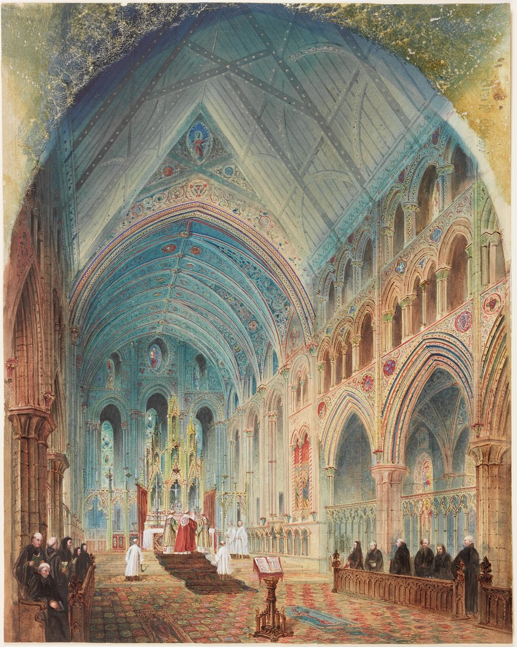 Prieuré de Tynemouth, intérieur - restauration conjecturale - John Storey