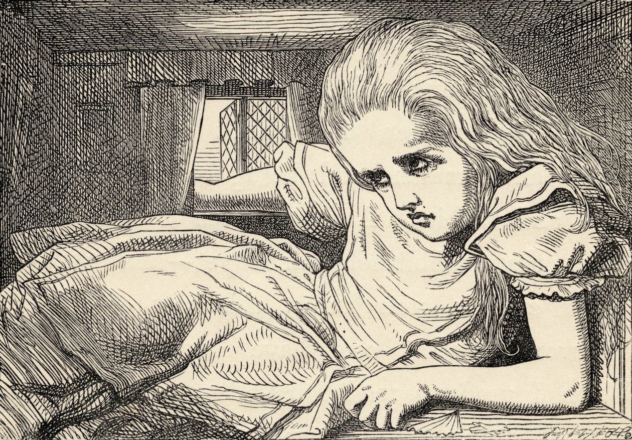 Alice devient trop grande pour la pièce, de 
