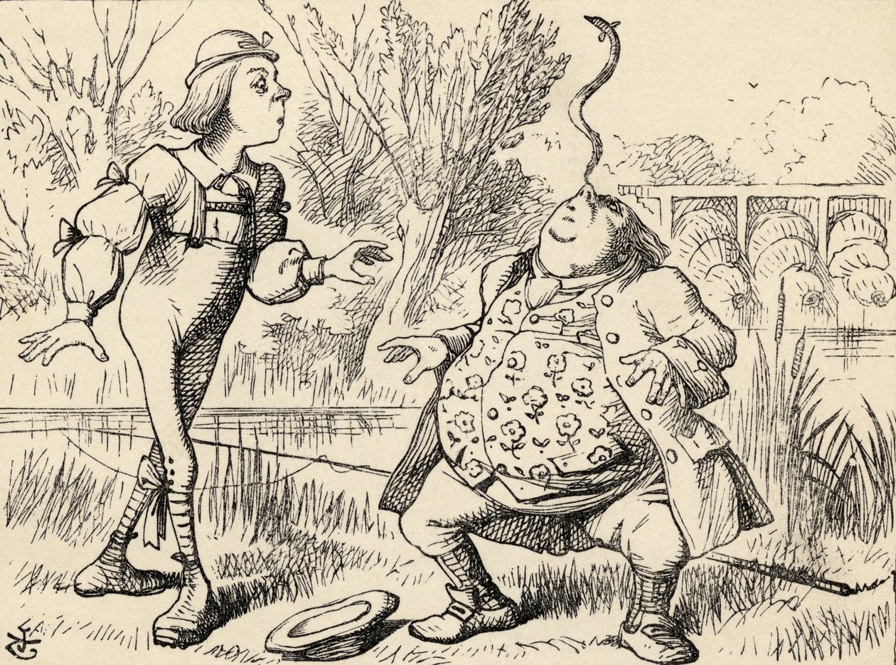 Le Père William équilibrant une anguille sur son nez, de 