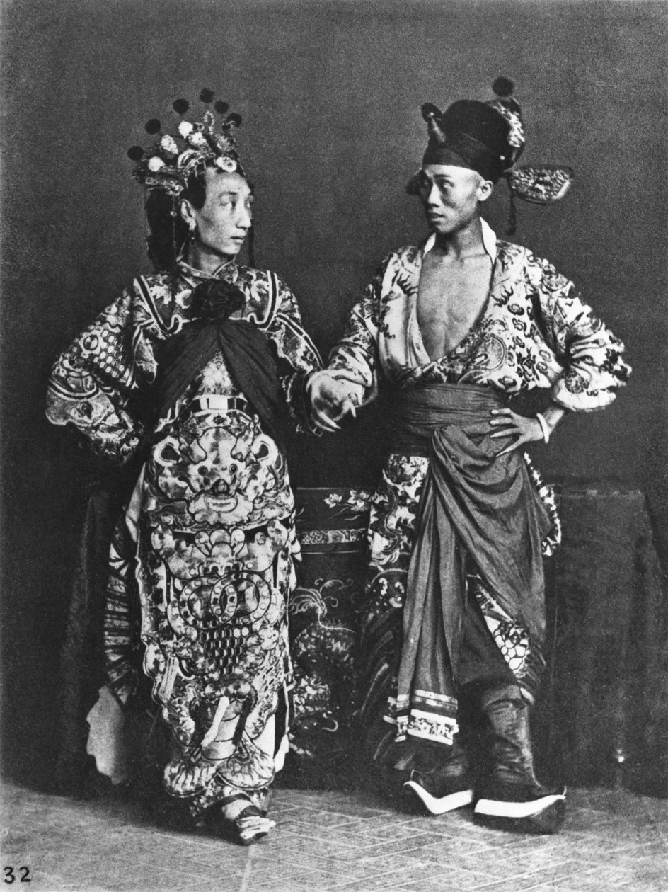 Acteurs chinois, vers 1870 - John Thomson