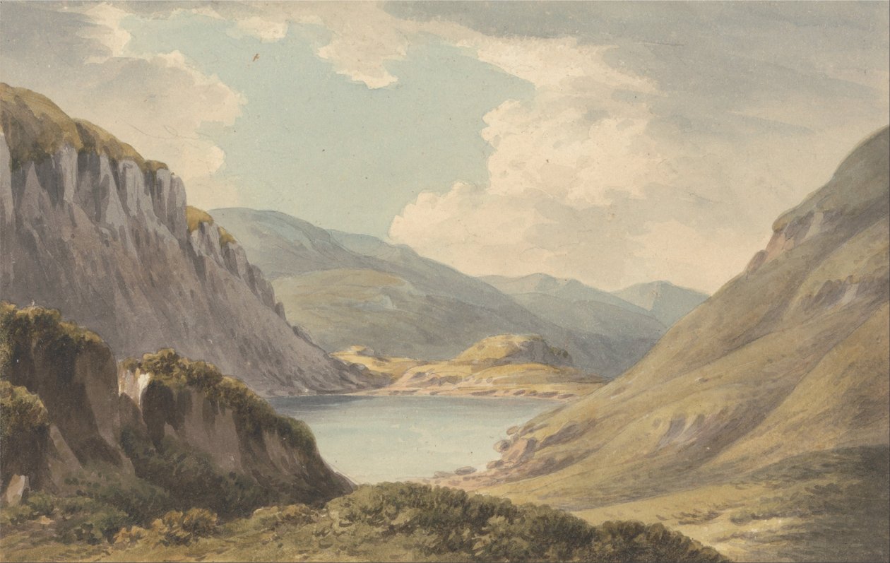 Llyn Geirionedd non loin de Trefriew, sur la rivière Conway, Carnarvonshire - John Warwick Smith