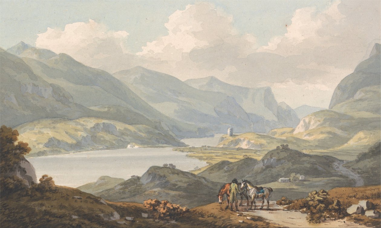 Les lacs de Llanberis - John Warwick Smith