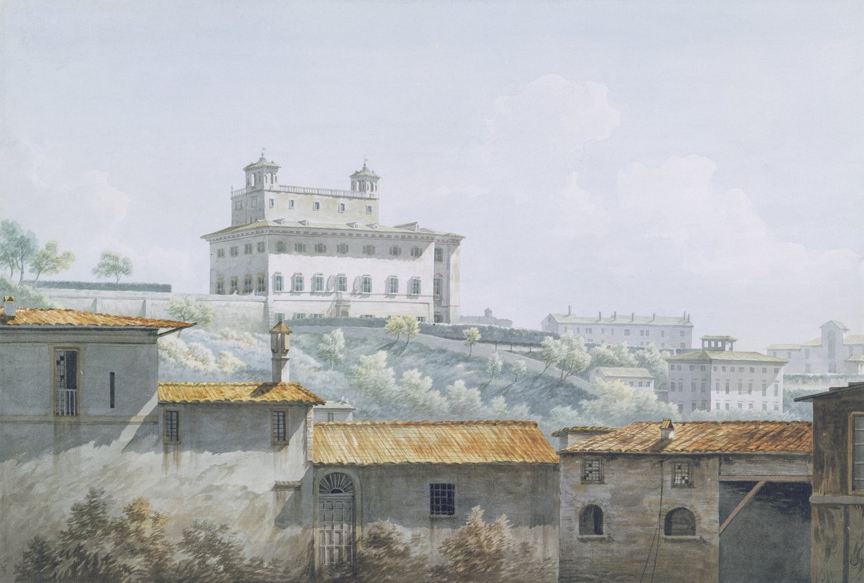La Villa Médicis, Rome, 1784 - John Warwick Smith
