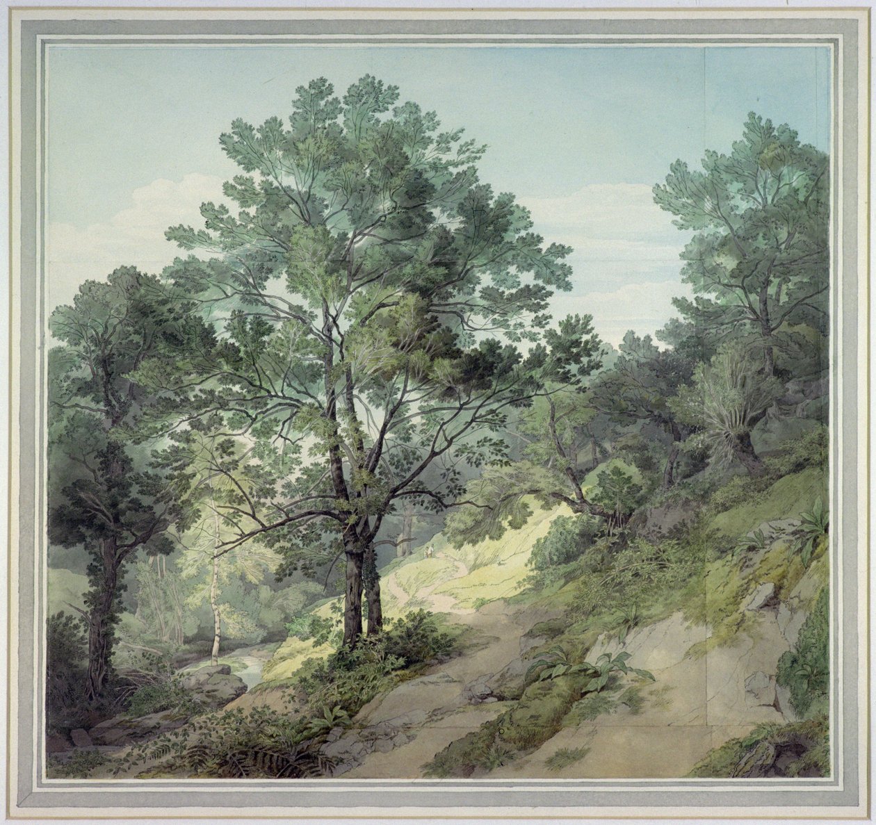 Vue près de Cantonteign, Devon - John White Abbott