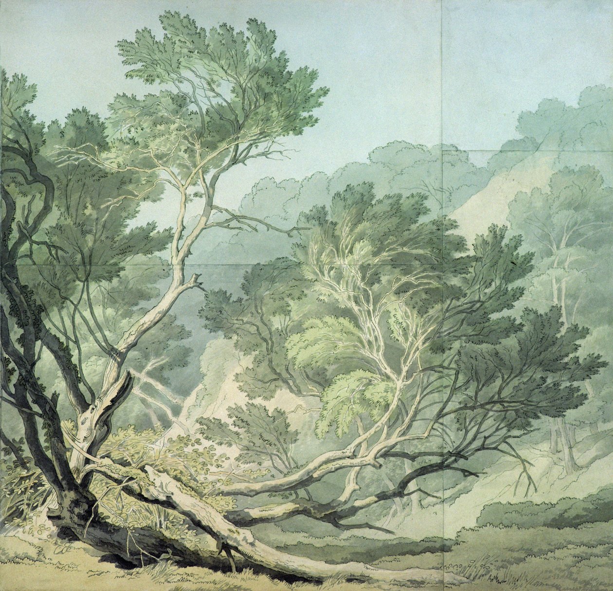 Vue près de Fordlands, Exeter - John White Abbott