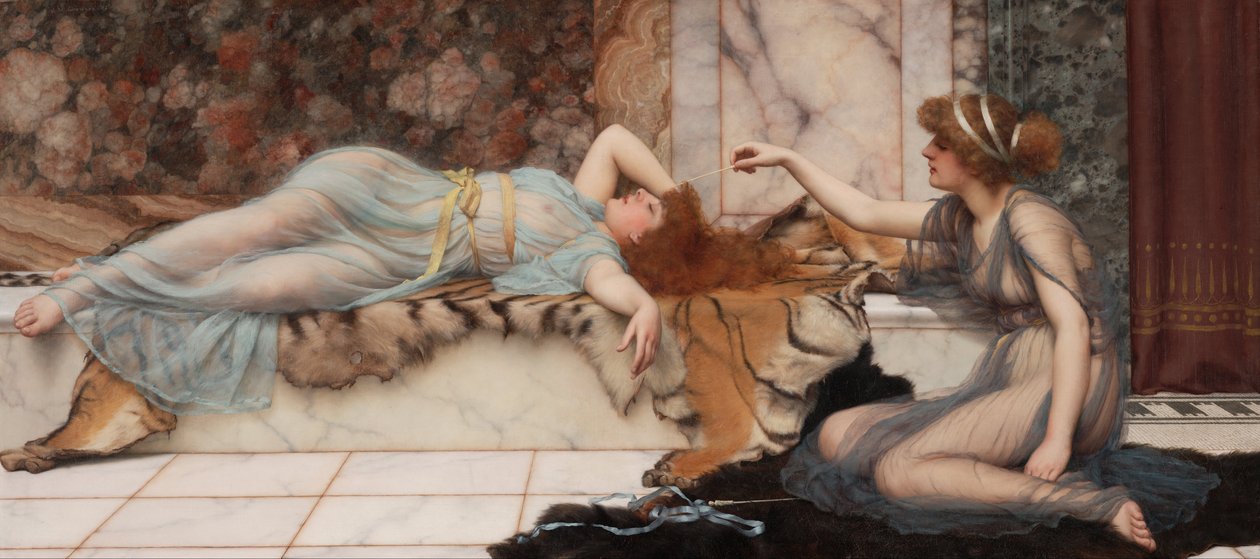 Malice et repos - John William Godward