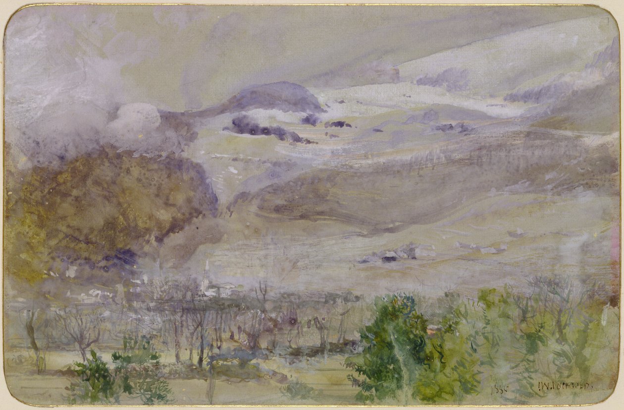 Paysage de vallée suisse, 1885 - John William Inchbold